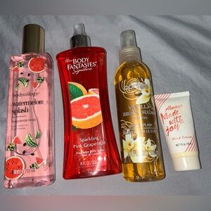 Women's Miscellaneous Body Spray Hand Cream Bath and Body Set